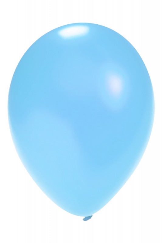 Ballon metallic licht blauw 5 inch