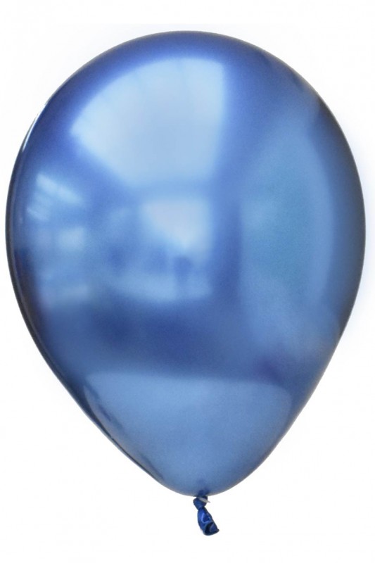 Ballon Platinum Chrome Blauw 11 inc