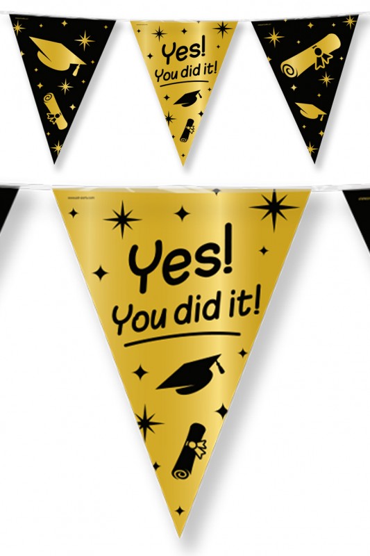 Vlaggenlijn 10 meter Yes you did it