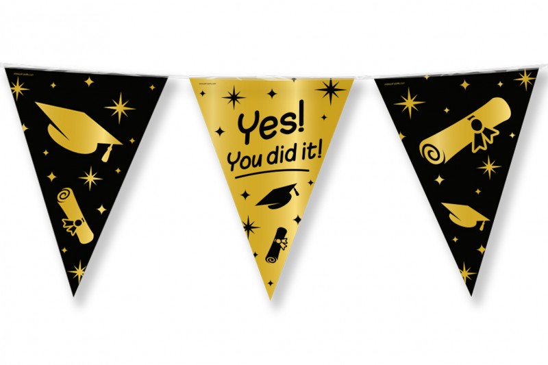 Vlaggenlijn 10 meter Yes you did it