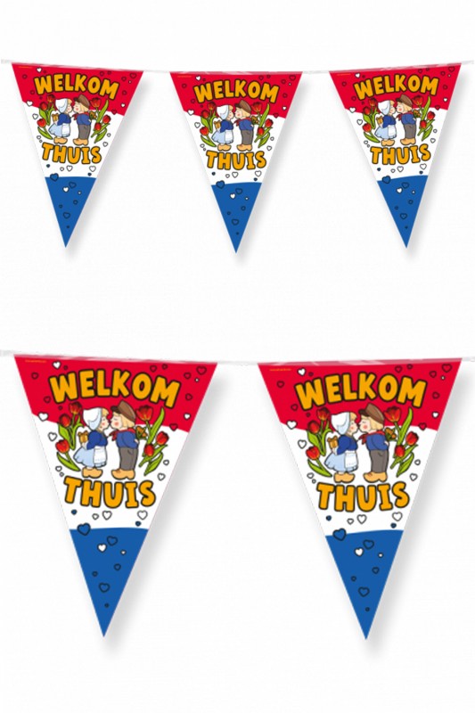 Vlaggenlijn Welkom thuis  10 meter