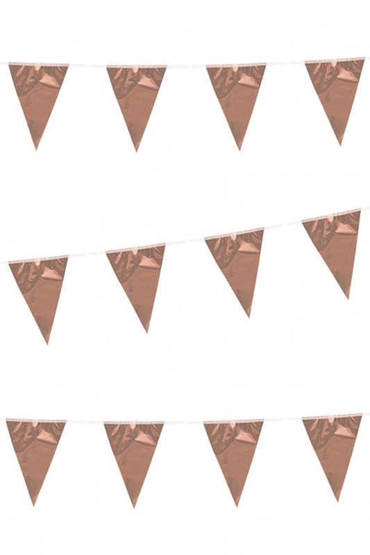 Vlaggenlijn metallic rosé goud 10 m