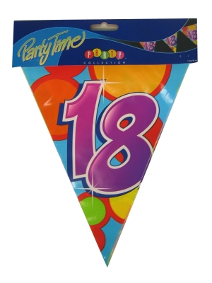 Vlaggenlijn leeftijd 18 PE 10 meter