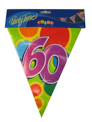 Vlaggenlijn leeftijd 60 PE 10 meter