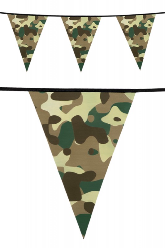 Vlaggenlijn Camouflage PE 6 m