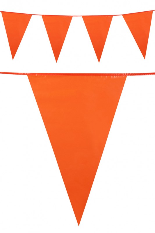 Vlaggenlijn oranje 25 meter (30x20)