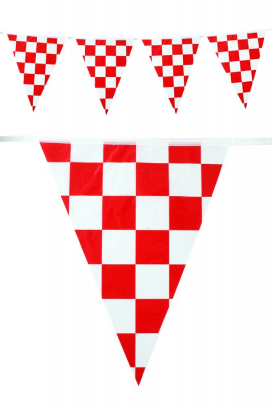 Vlaggenlijn pe Brabant rood/wit 10