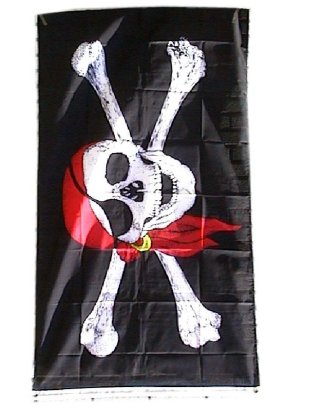 Vlag piraat 90 x 150 cm.