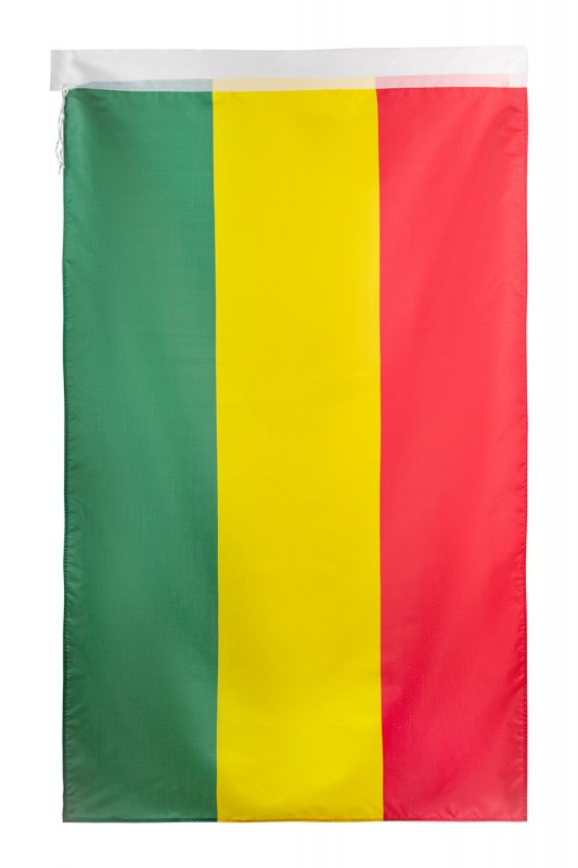 Vlag rood/geel/groen 90 x 150 cm.