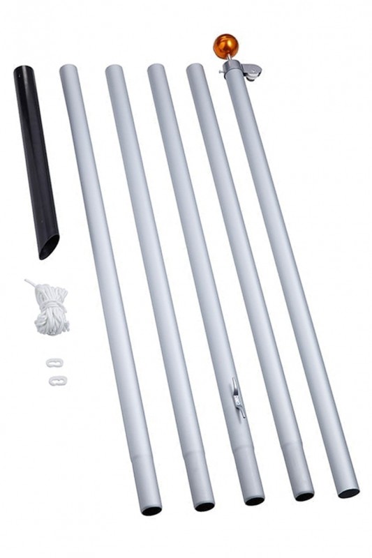 Vlaggenmast demontabel 6 mtr