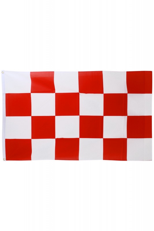 Vlag rood/wit 150 x 90 cm.