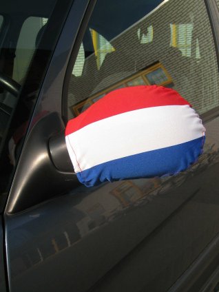 Autospiegel vlag rood/wit/blauw