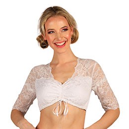 Dirndlblouse wit
