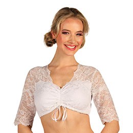 Dirndlblouse wit