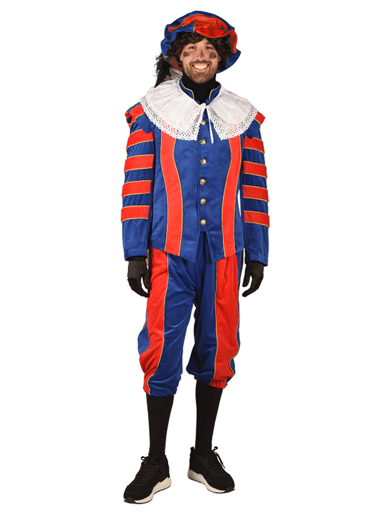 Heren Pietenpak 'luxe Cadiz Oranje/'rood