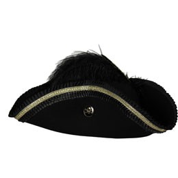Luxe hoed piraat Jack zwart