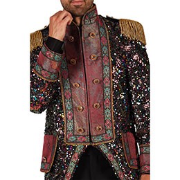 Jas heer Sequin party mix van kleuren
