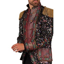Jas heer Sequin party mix van kleuren