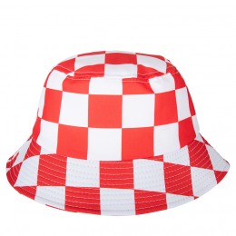 Bucket hat rood wit brabant