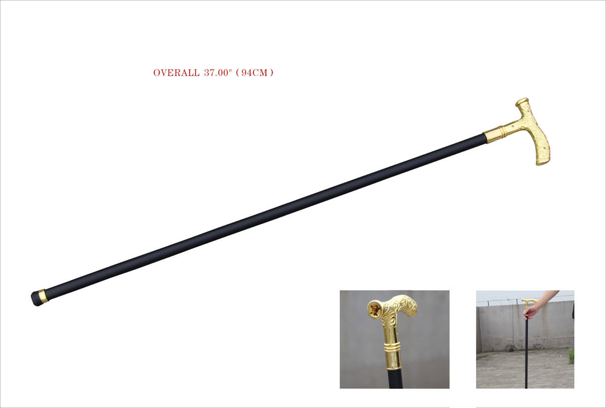 Wandelstok classic goud