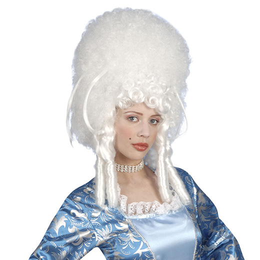 pruik, madame bovary wit