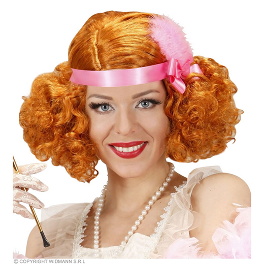 pruik burlesque rood