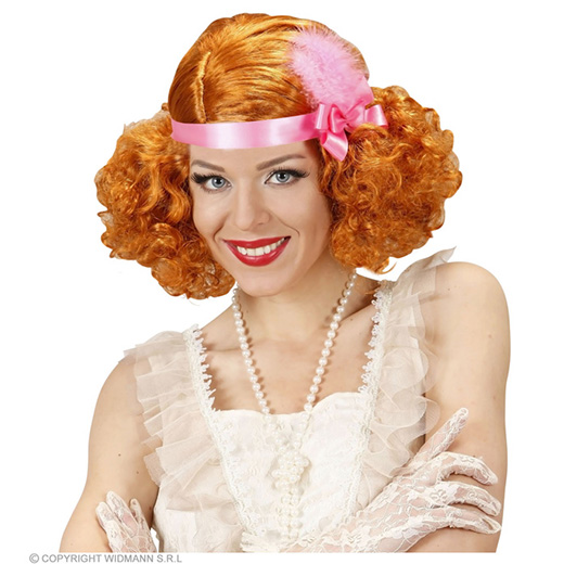 pruik burlesque rood