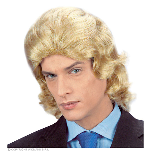 pruik, frankie blond, in doos