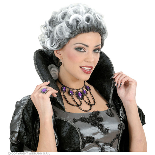 pruik, gothic met krullen