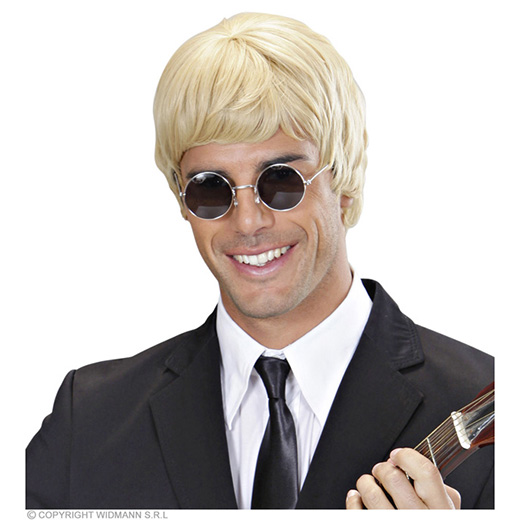 pruik droomhaar, musicus blond