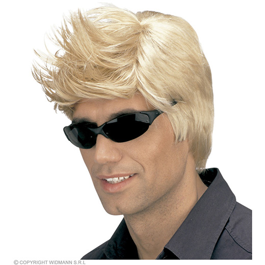 pruik, david (in plastic zak)