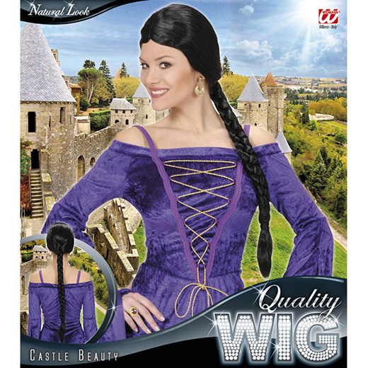 pruik, roberta zwart