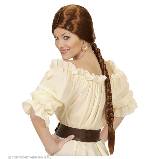 pruik, roberta bruin