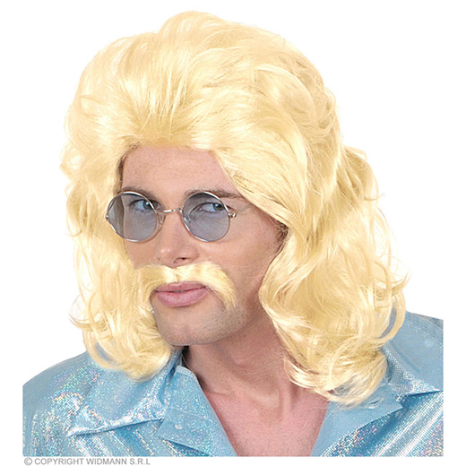 pruik, 70's man blond