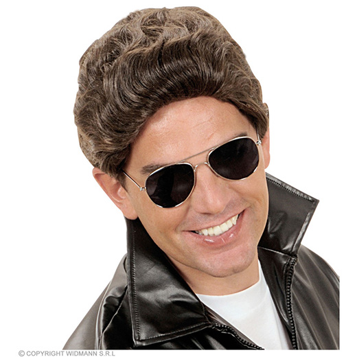 pruik, t-birds bruin