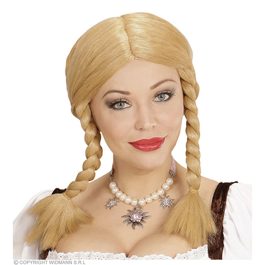 pruik, wendy blond (in plastic doos)