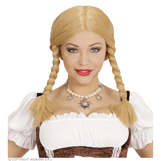 pruik, wendy blond (in plastic doos)