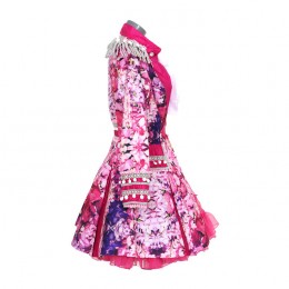 Carnavalsjasje luxe Pink Flower Dames