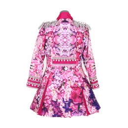 Carnavalsjasje luxe Pink Flower Dames