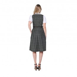 Dirndl jurkje 3-delig bosgroen 100% katoen