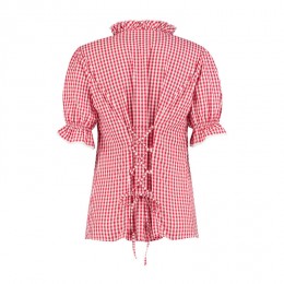 Blouse oktoberfest rood wit dames 