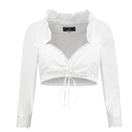 Dirndl Blouse 3/4 mouw met kant