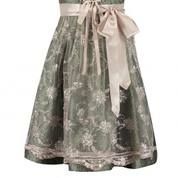 Dirndl jurkje 2-delig luxe jaquard groen-creme