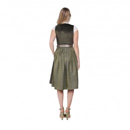 Dirndl jurkje 2-delig Jaquard velours groen