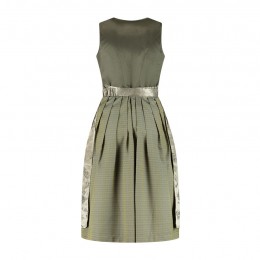 Dirndl jurkje 2-delig Jaquard velours groen