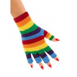 handschoenen,vingerloze handschoenen regenboog