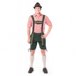 Lederhose Johann kort groen