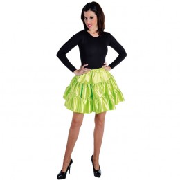 Petticoat stof fluor groen