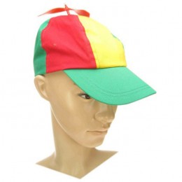 propeller hoedje rood geel groen
