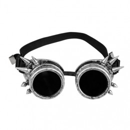 Steampunk bril cyberpunk zilver